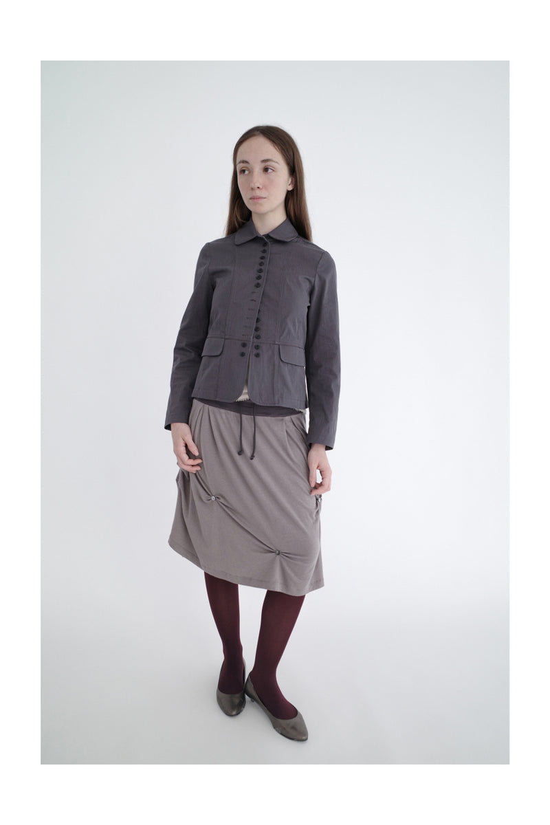 MULTIPLE BUTTON JACKET (Charcoal)