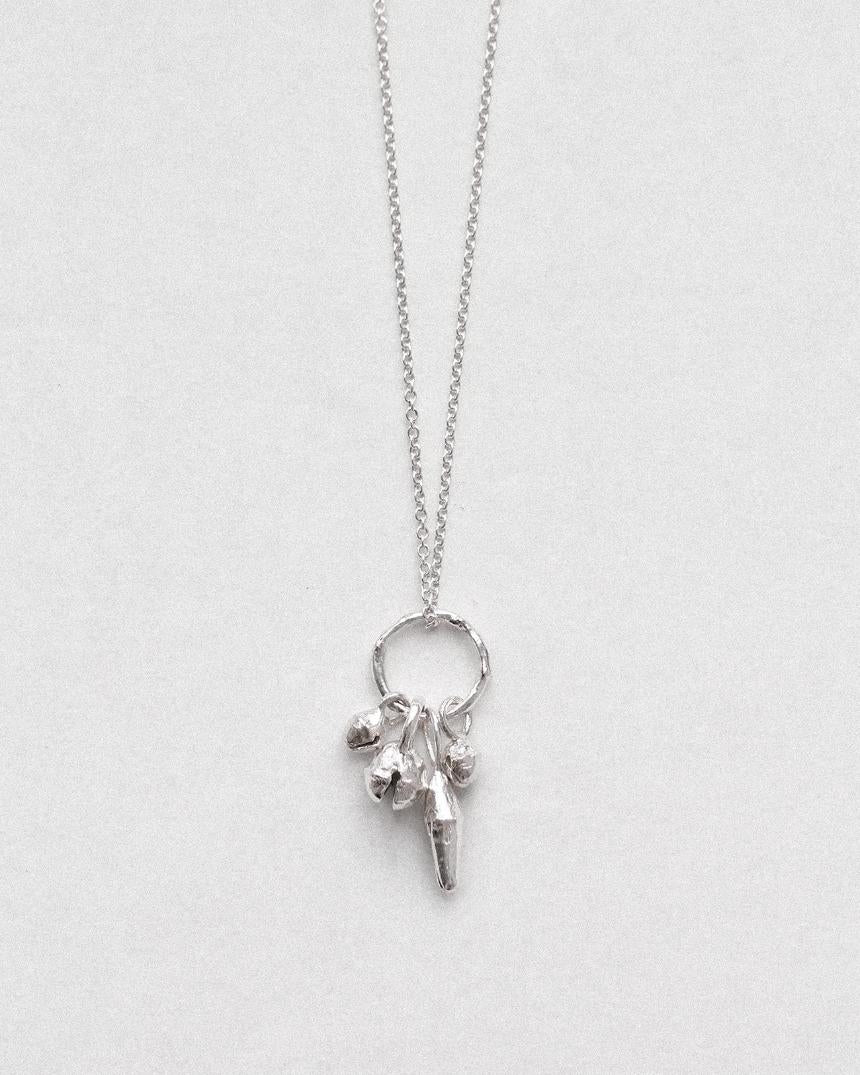 HOUSE OF SHIFFON bell charms necklace