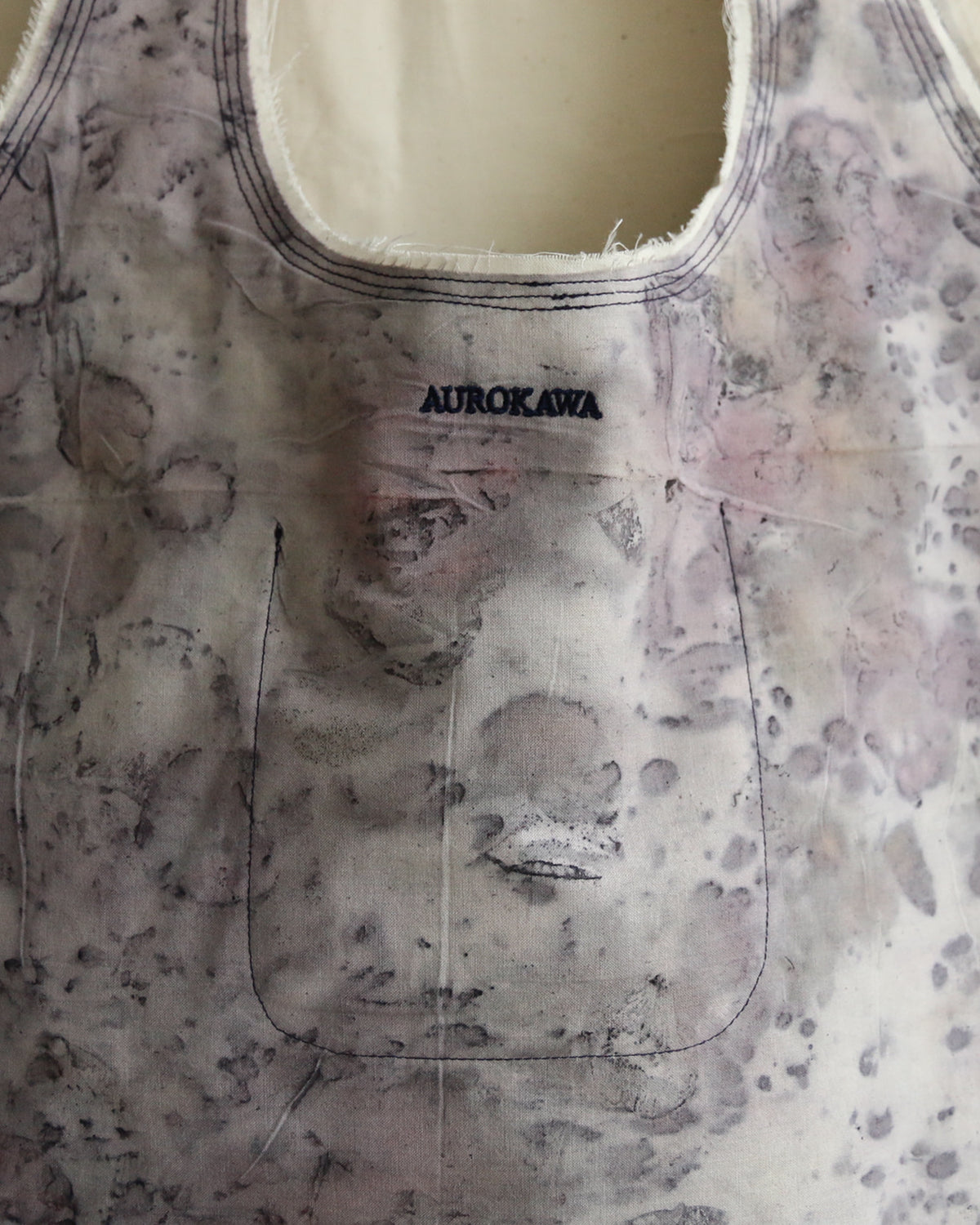 Frayed Rose Dye Tote — Violet