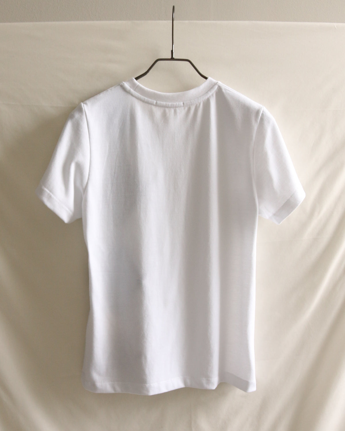 AUROKAWA Rustic Argyle Tee White womens back