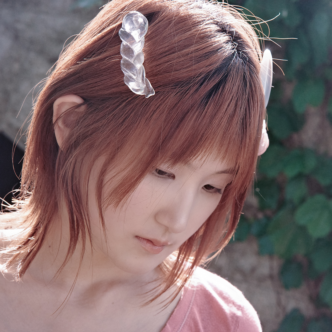 HAIRYMASK BRAIDED HAIR CLIP CLEAR