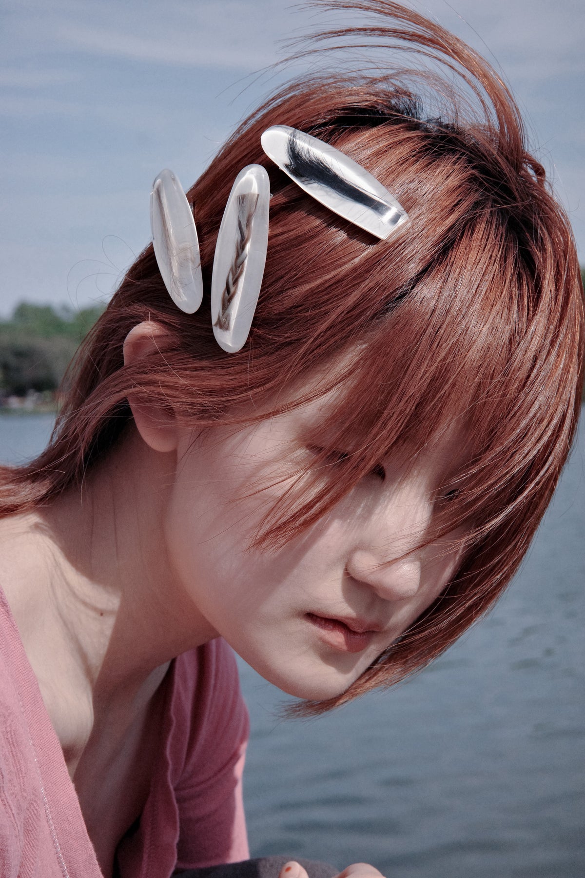 BRAIDED HAIR CLIP CLEAR