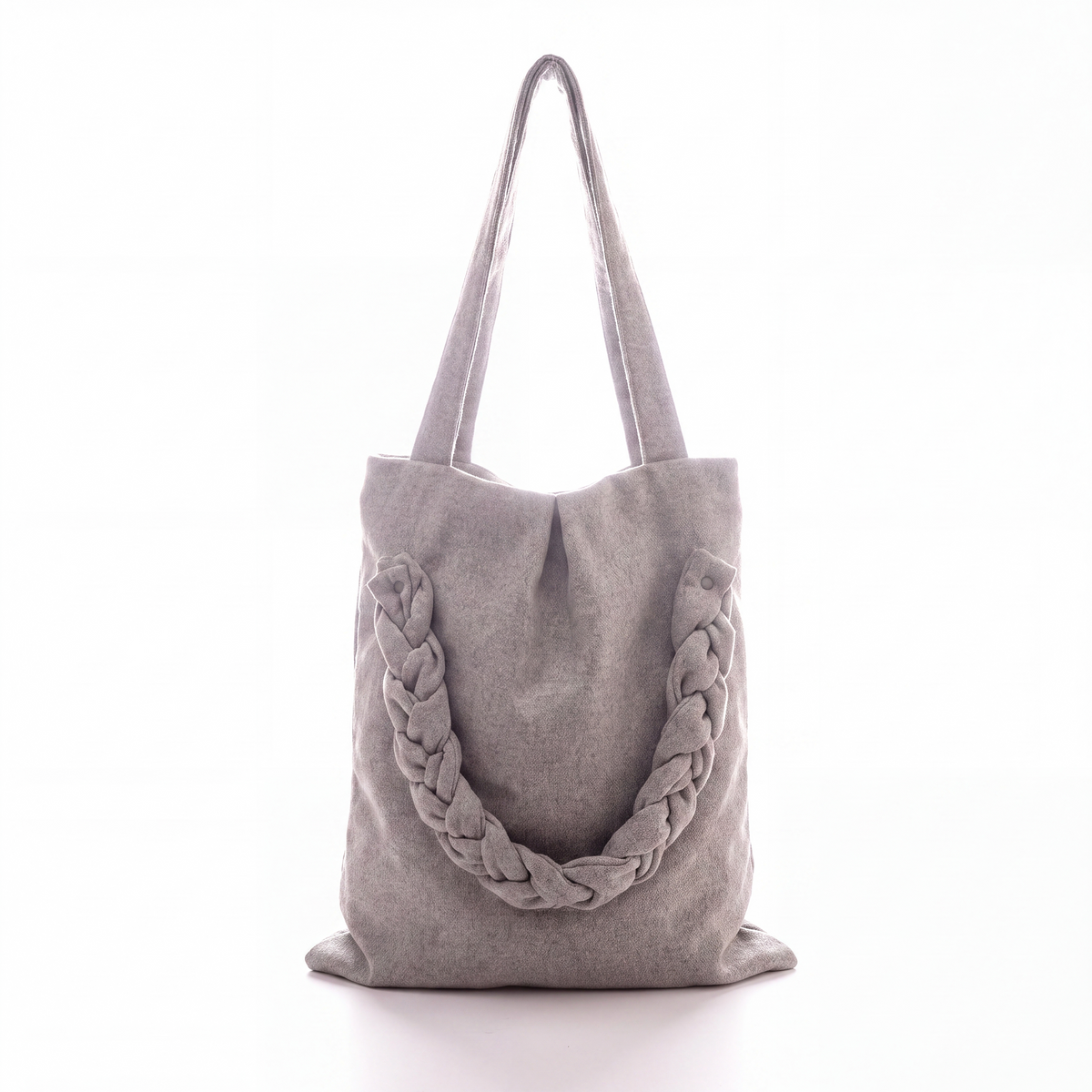 HAIRYMASK BRAIDED TOTE BAG GRAY