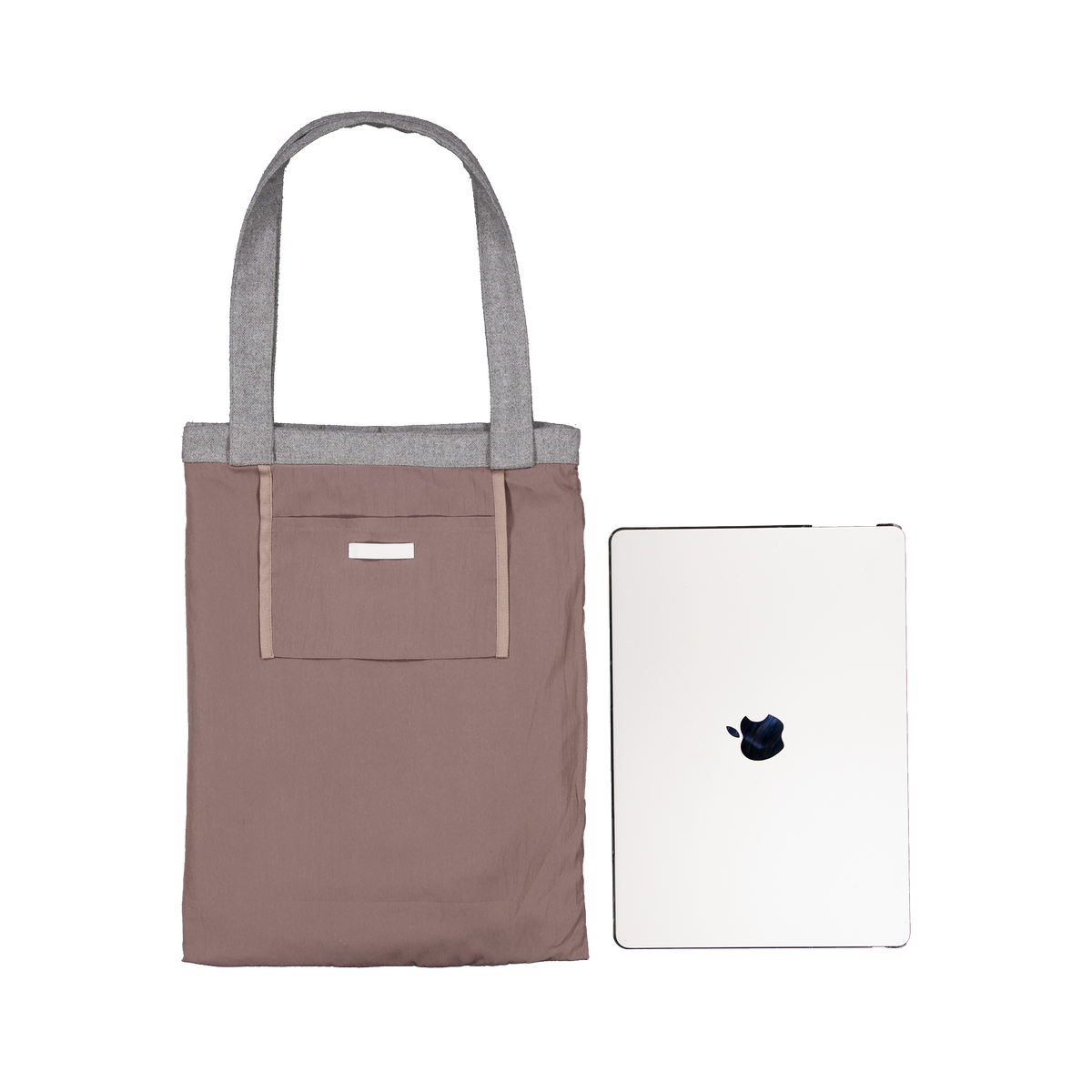 HAIRYMASK BRAIDED TOTE BAG GRAY