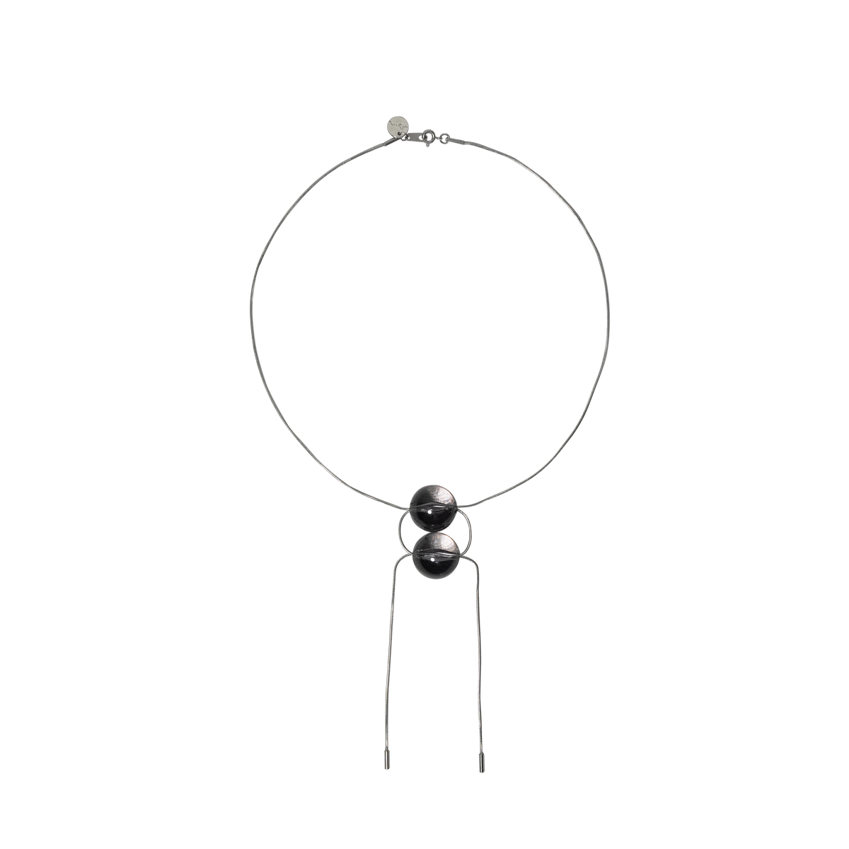 Duo Necklace Gray