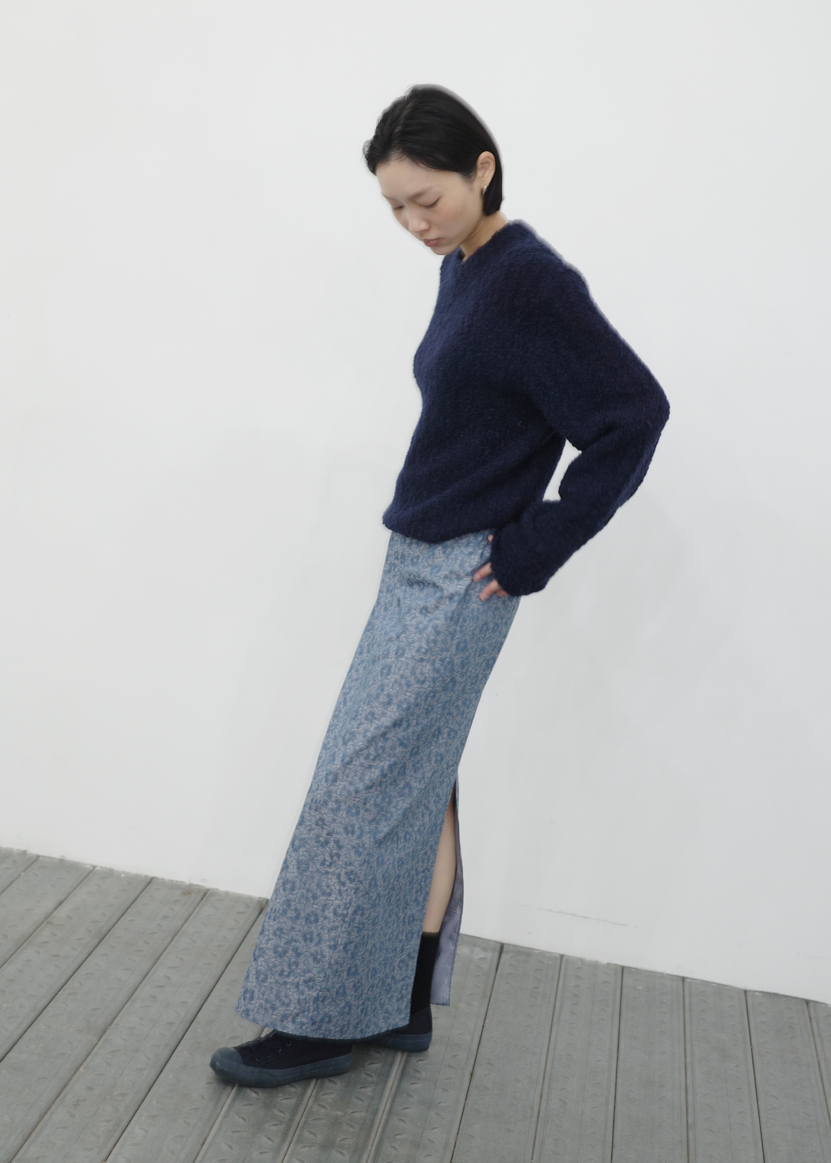 HWI Snug Knit Top Navy side