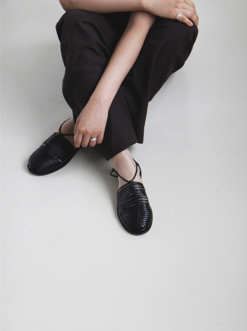 MOORE Braided Leather Sandals