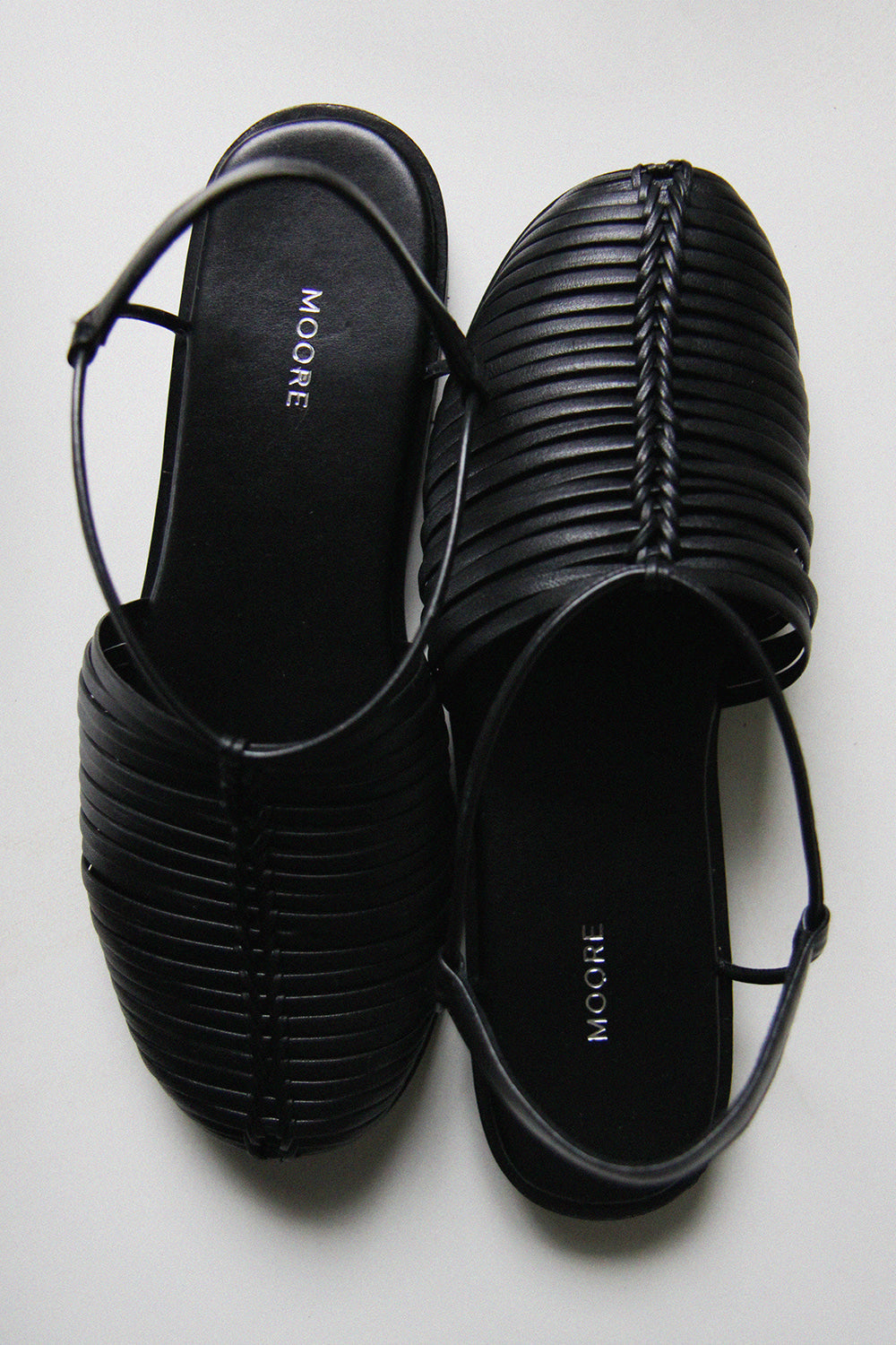 MOORE Braided Leather Sandals