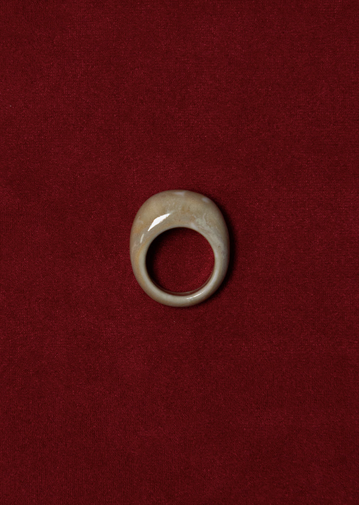 Square Ring in Alabaster
