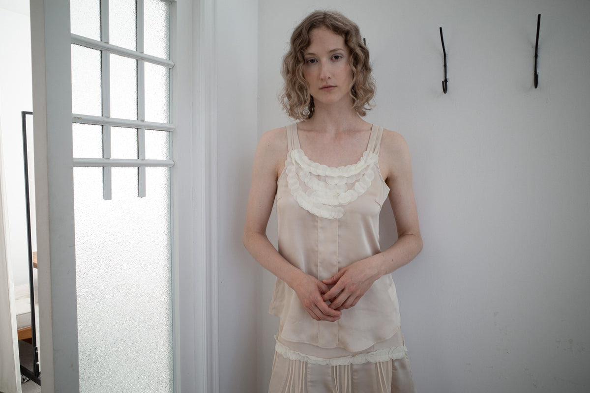 SANKOFA PUELLA ORB APPLIQUE BLOUSE — Apricot