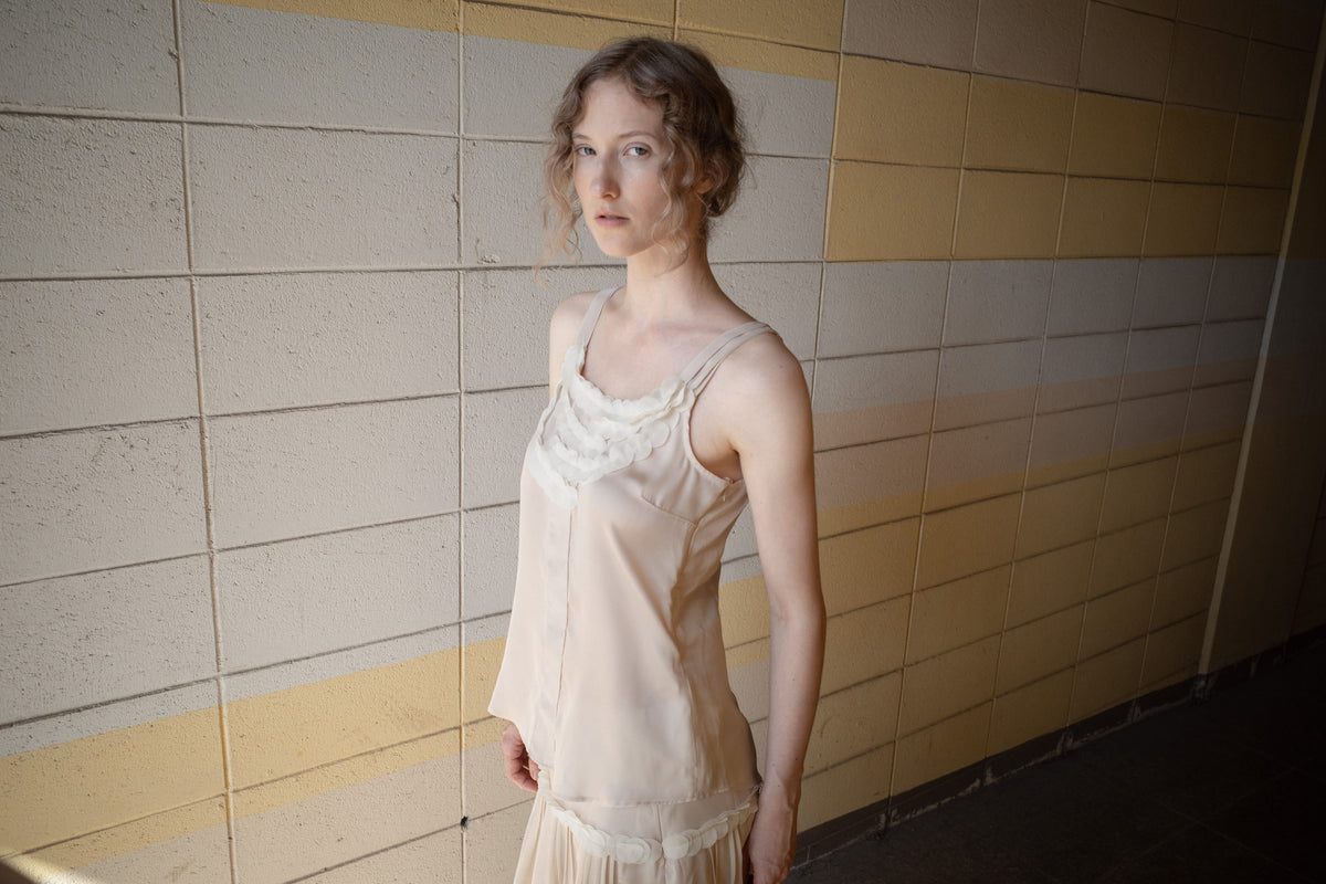 SANKOFA PUELLA ORB APPLIQUE BLOUSE — Apricot