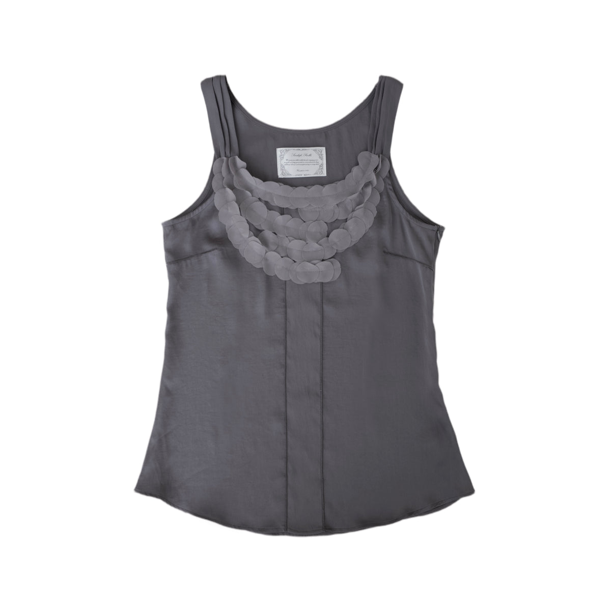 SANKOFA PUELLA Orb applique blouse in charcoal