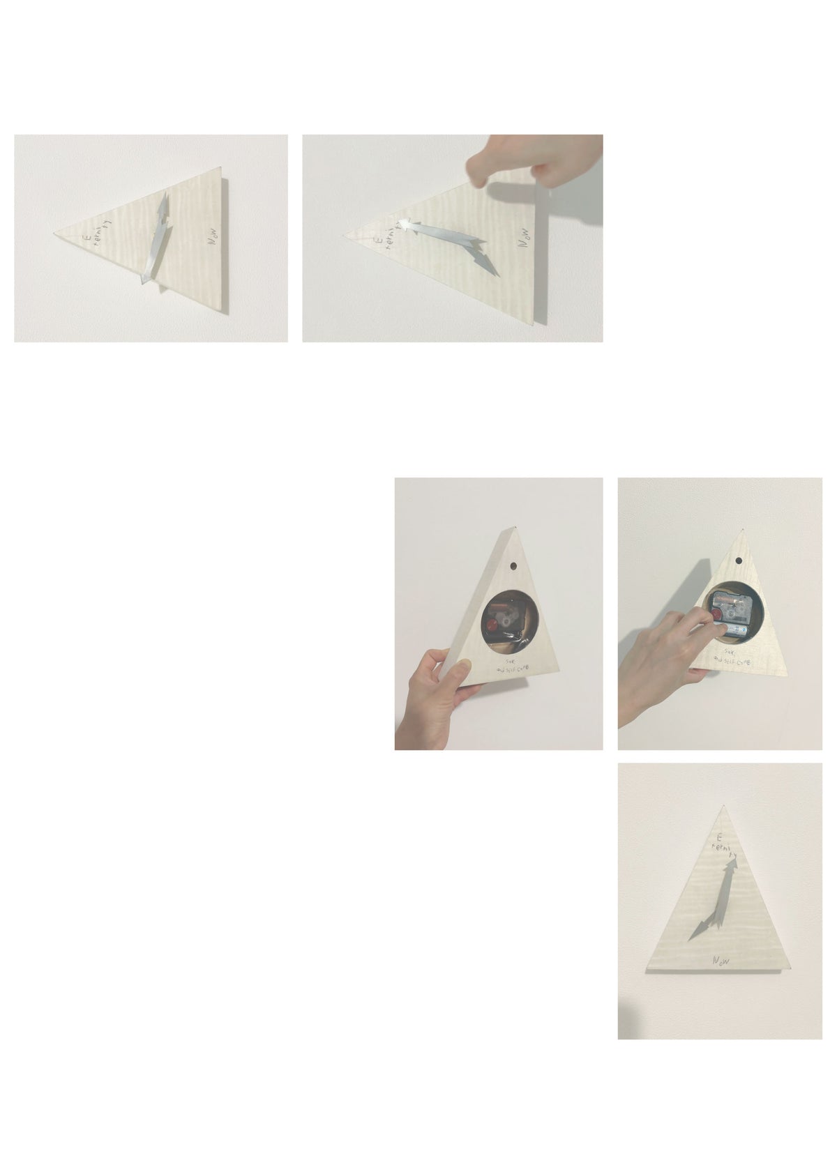 SELF COMB SAKI X SELFCOMB NOW TRIANGLE — Ivory white