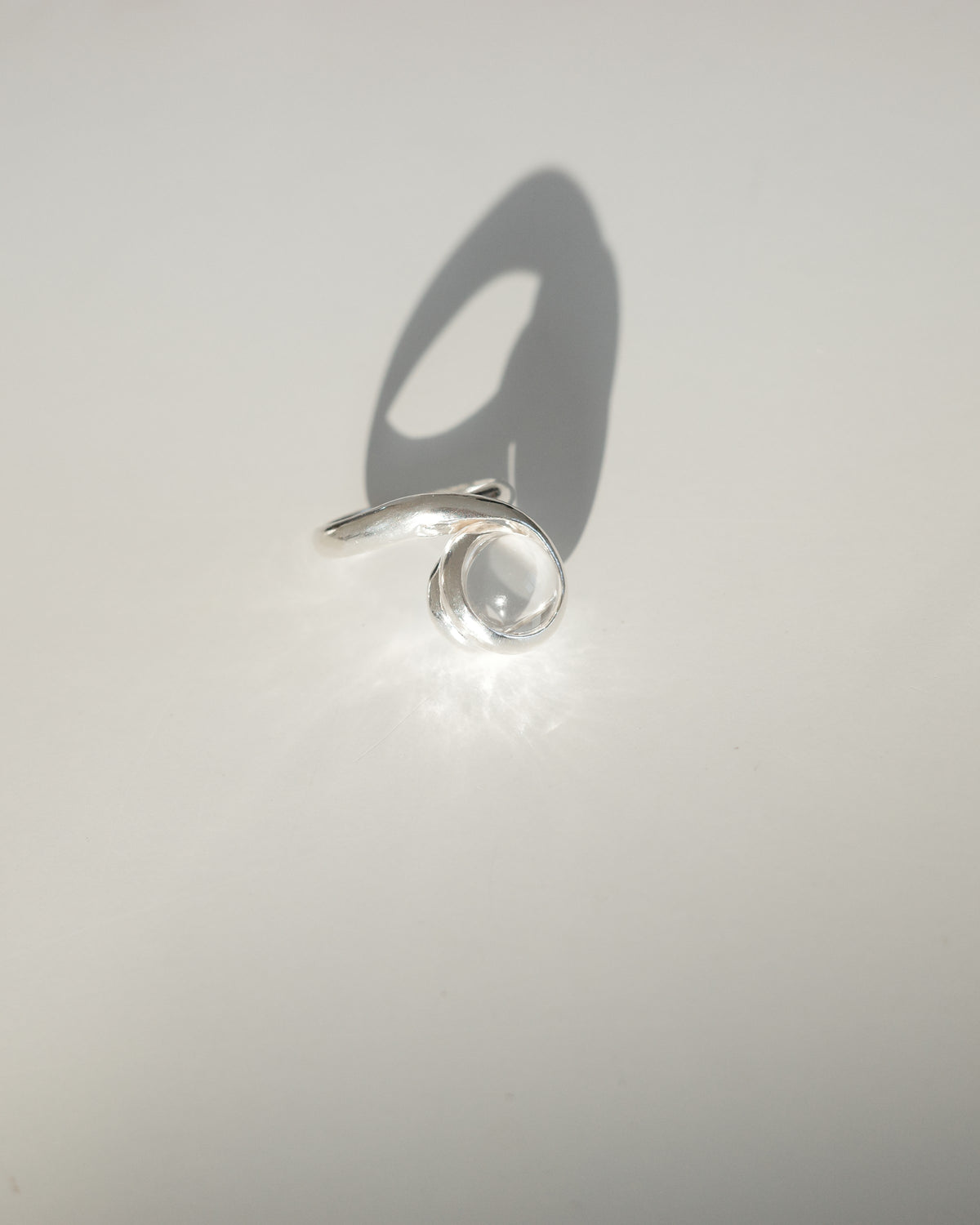 SENSE OPTIC LABYRINTH RING — Silver