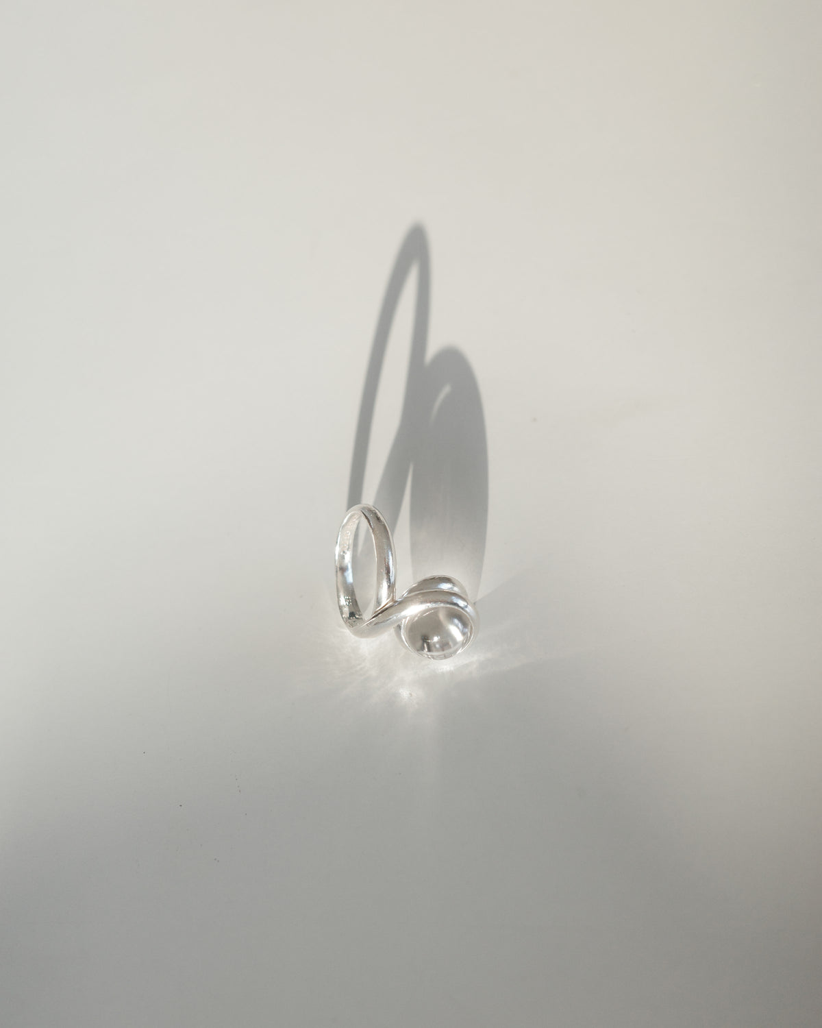 SENSE OPTIC LABYRINTH RING — Silver