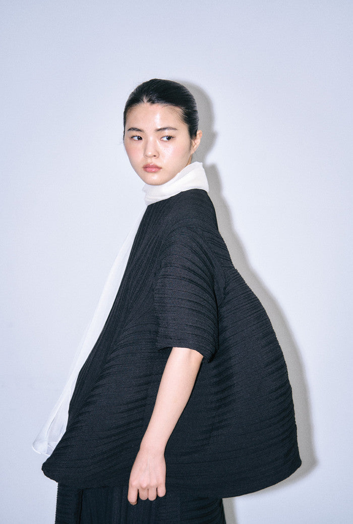 THYSEOUL Unbalance Blouse (Black)
