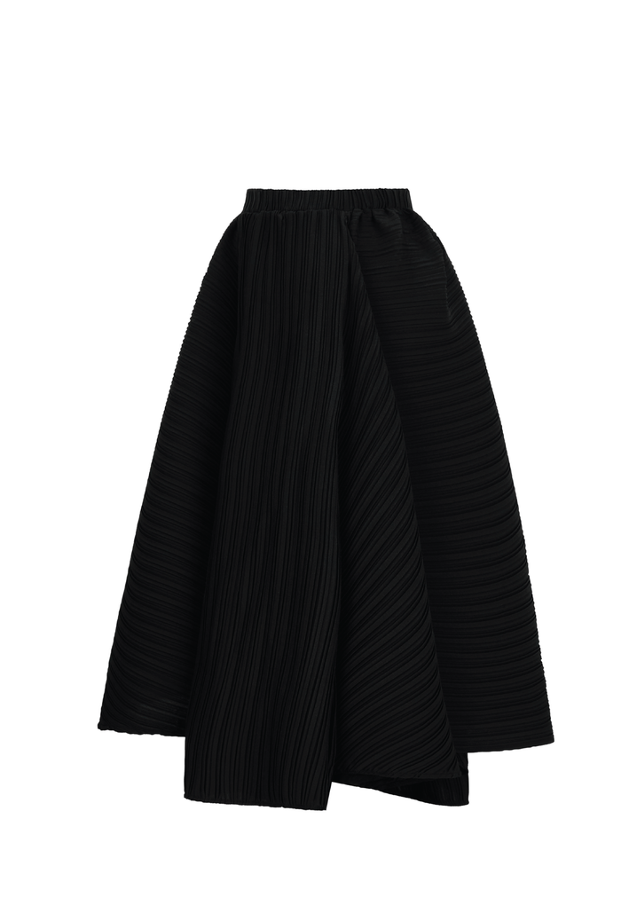 THYSEOUL Unbalance Skirt (Black)
