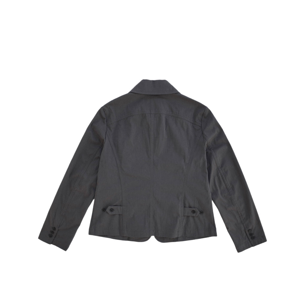 SANKOFA PUELLA MULTIPLE BUTTON JACKET — Charcoal