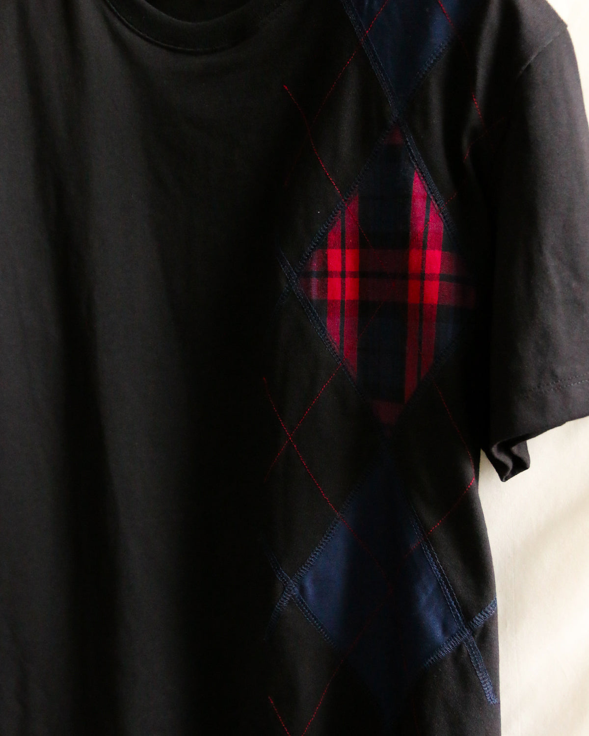 Rustic Argyle Tee (Black)