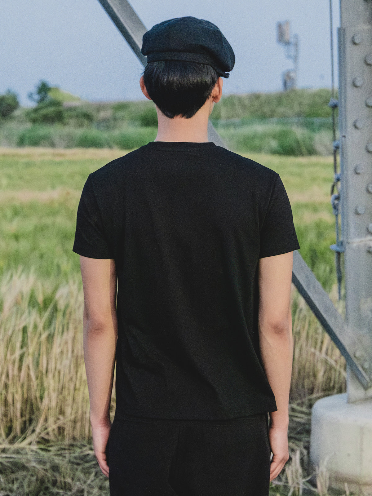 Rustic Argyle Tee (Black)