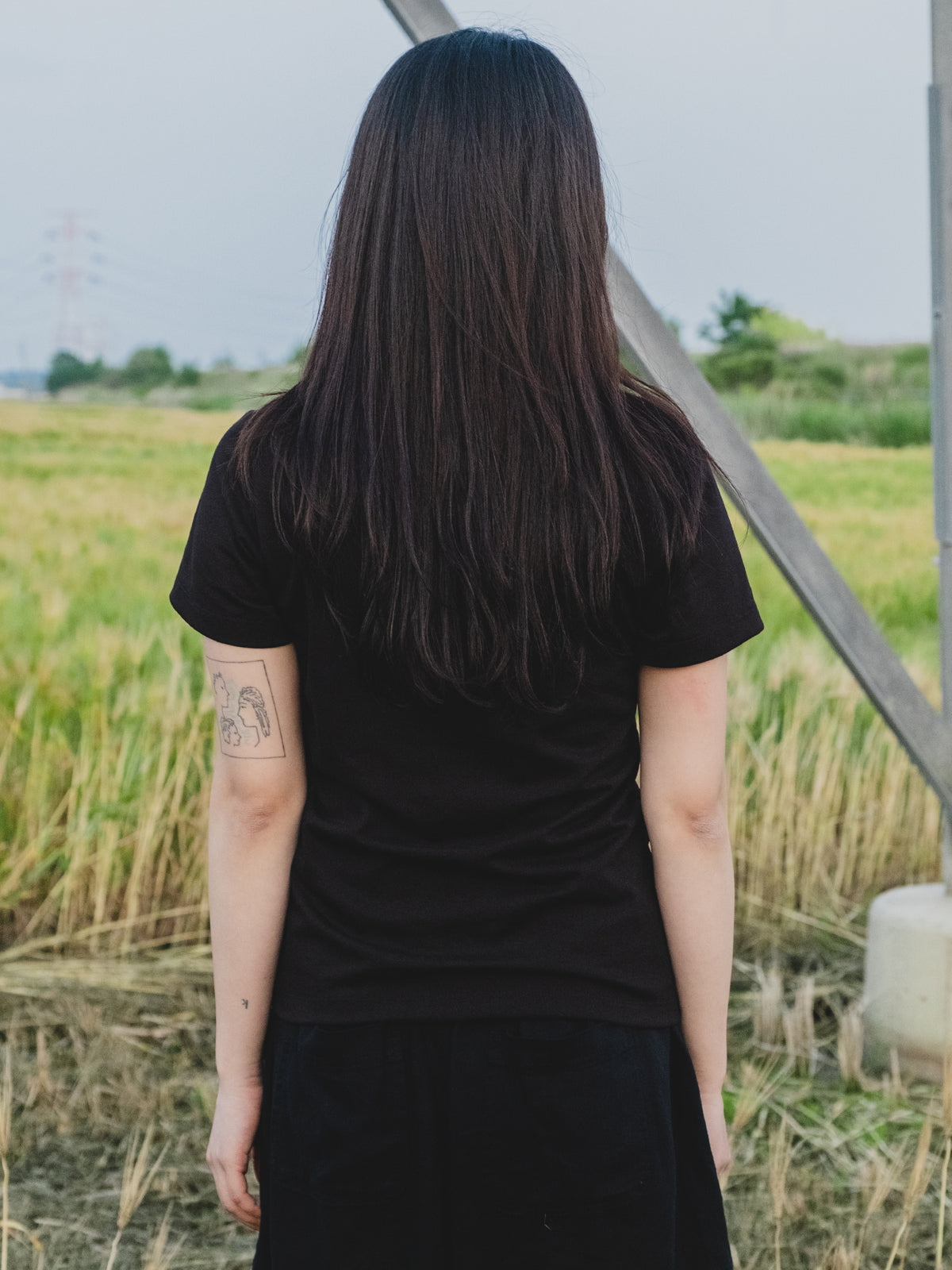 Rustic Argyle Tee (Black)