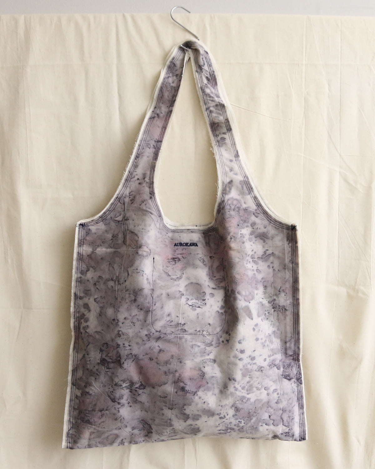 Frayed Rose Dye Tote — Violet