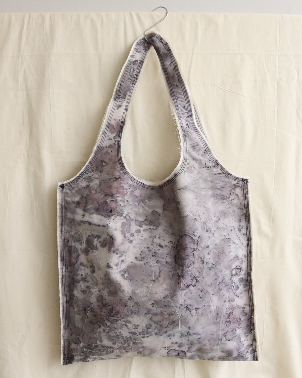 Frayed Rose Dye Tote — Violet