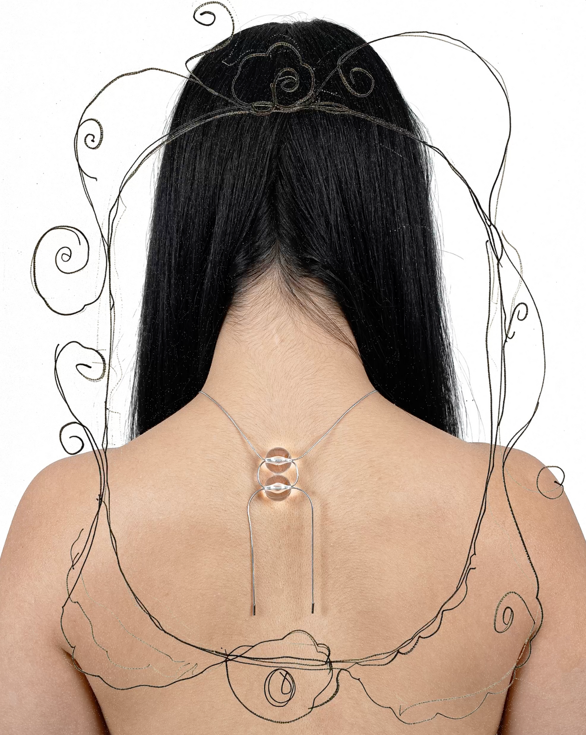 DUO NECKLACE CLEAR