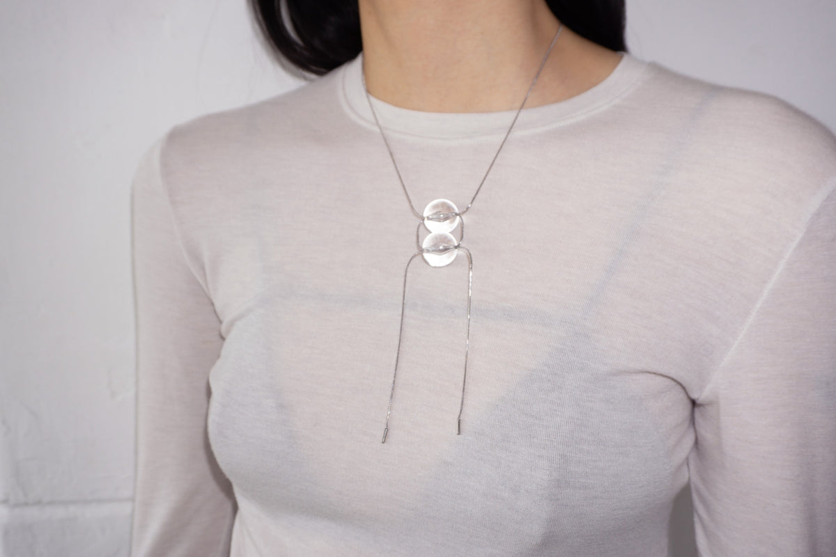 HAIRYMASK DUO NECKLACE CLEAR