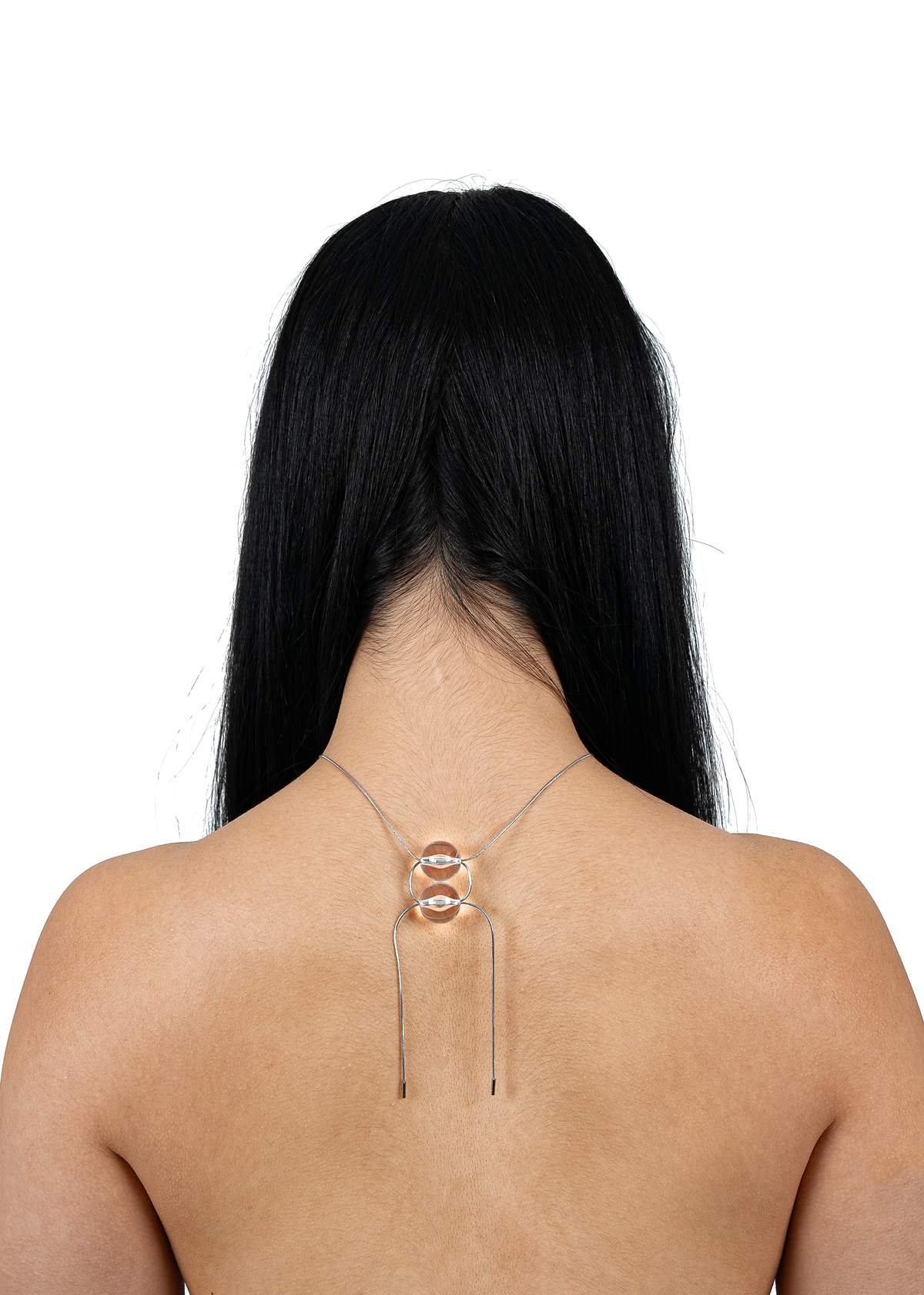 HAIRYMASK DUO NECKLACE CLEAR