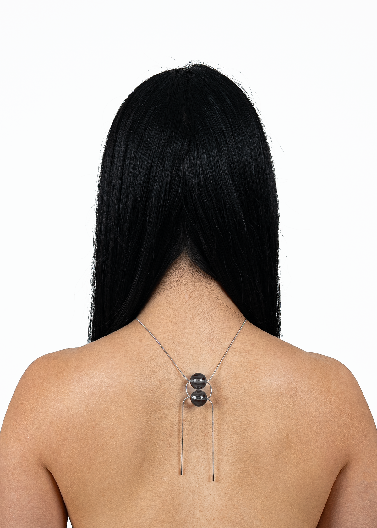 HAIRYMASK DUO NECKLACE GRAY