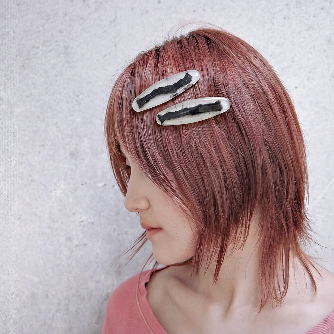 HAIRYMASK HAIRY HAIR CLIP BLACK 002