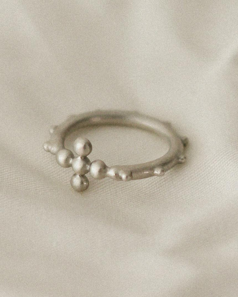 ROSARY RING IN SILVER