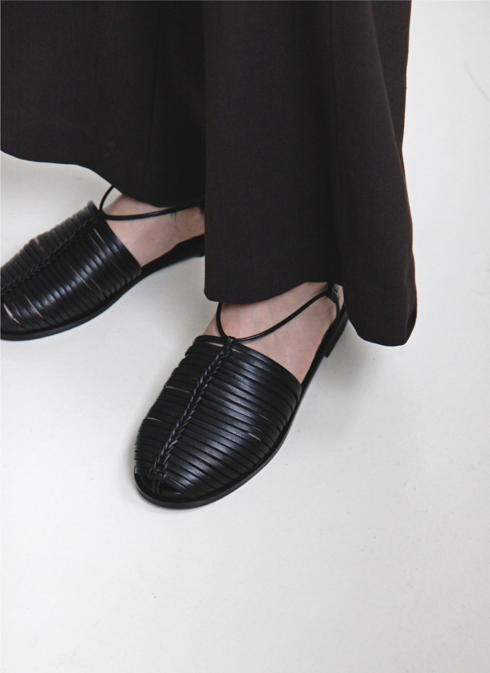MOORE Braided Leather Sandals