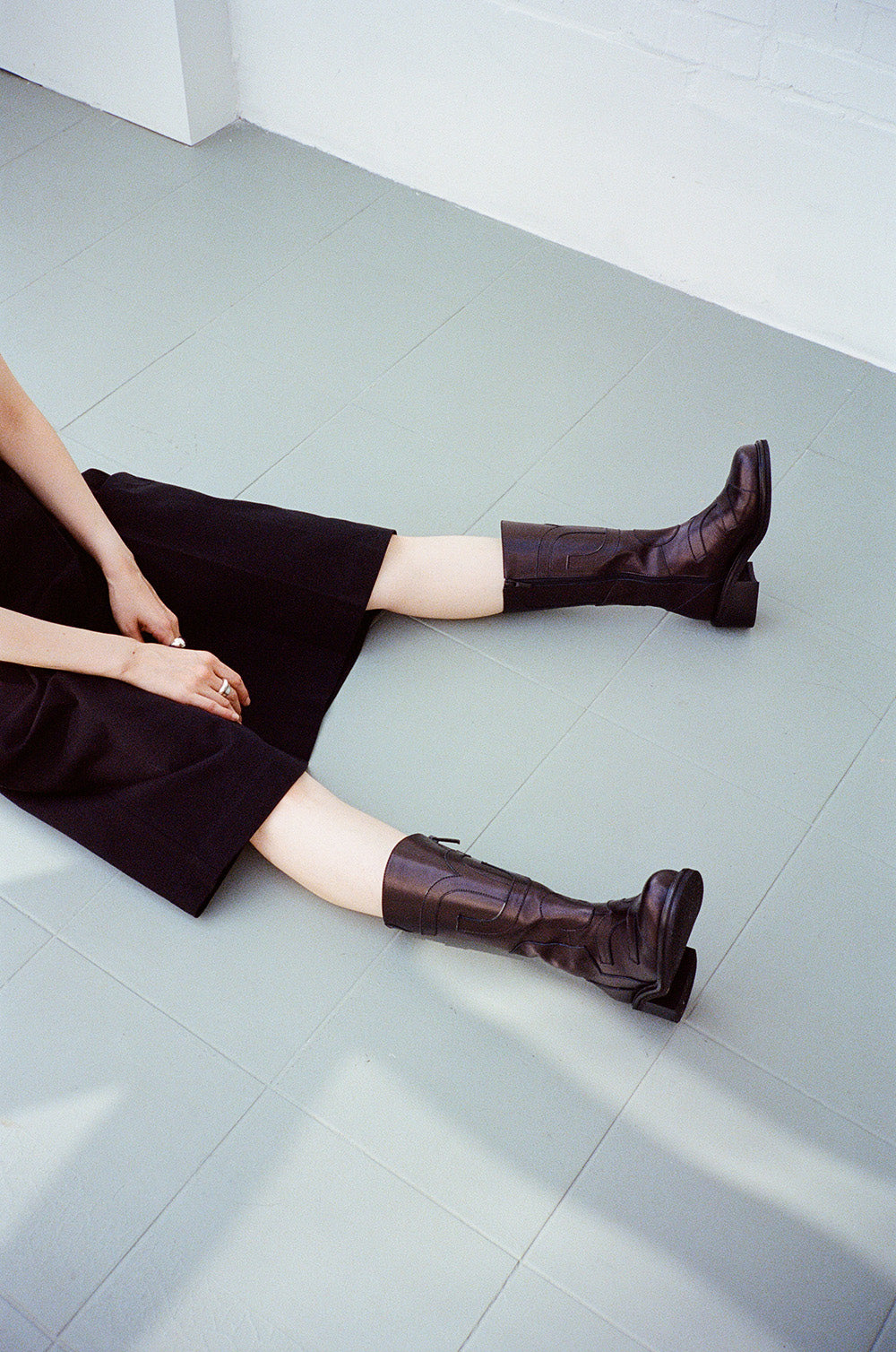 MOORE Stem Half Boots Black