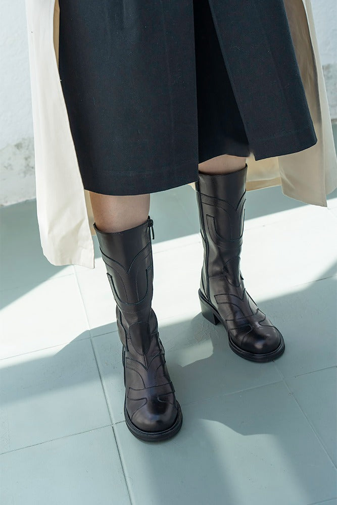 MOORE Stem Half Boots Black