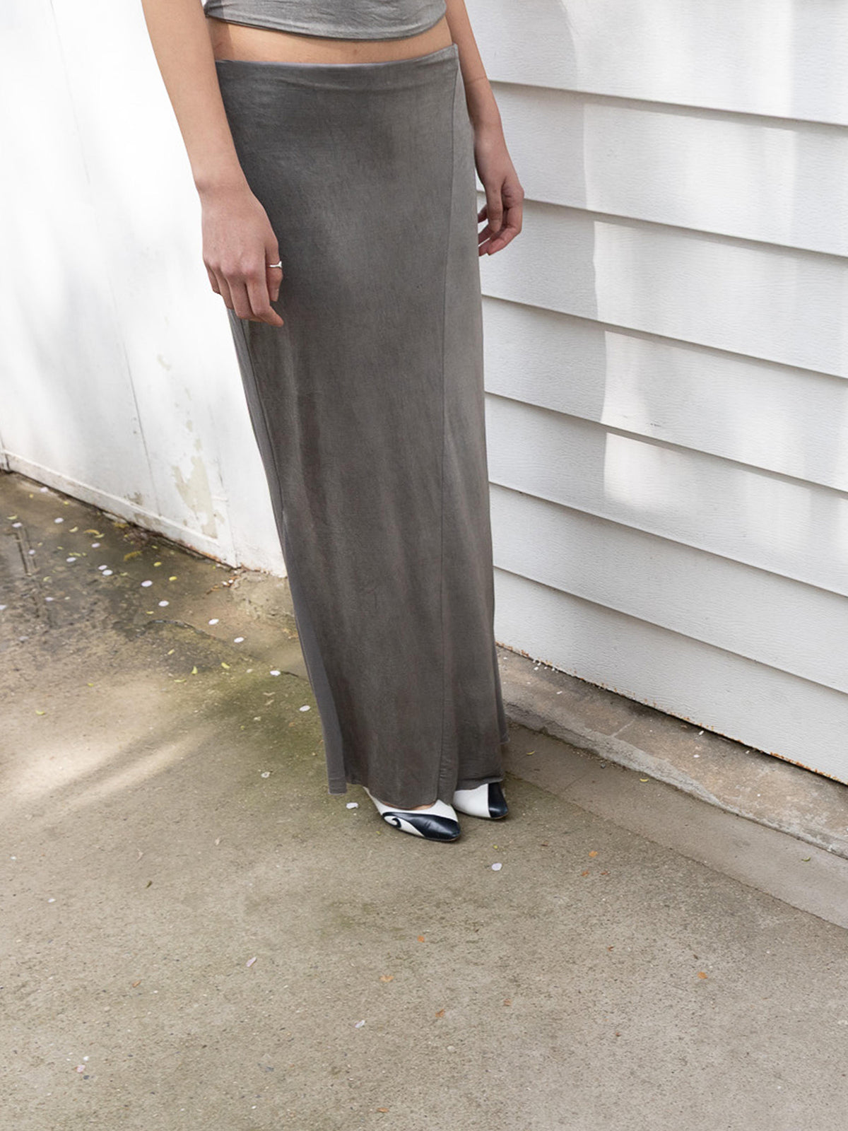 PERSONAL LANGUAGE Drop skirt II Smoke front
