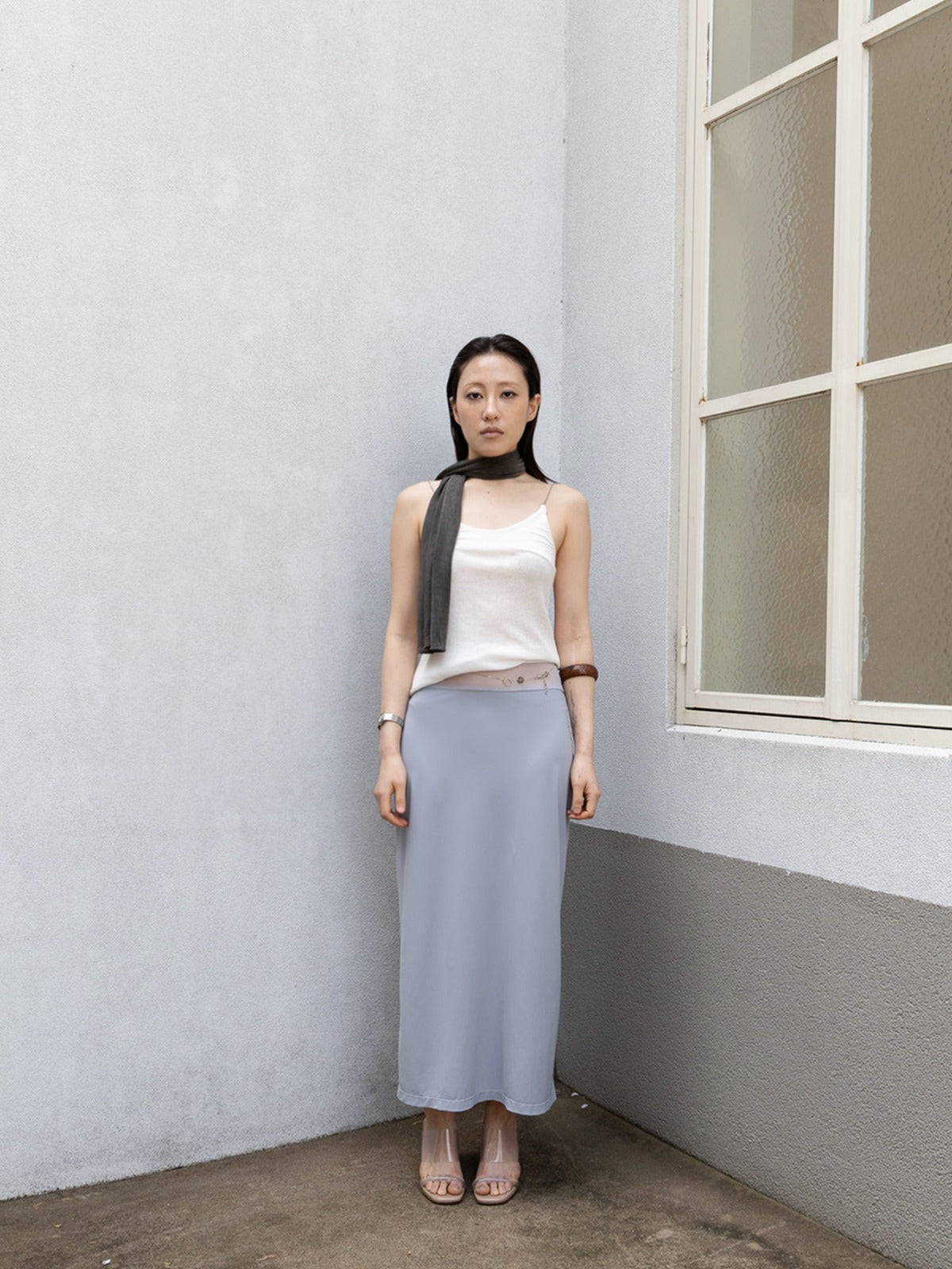 Floating skirt (Muted Blue)