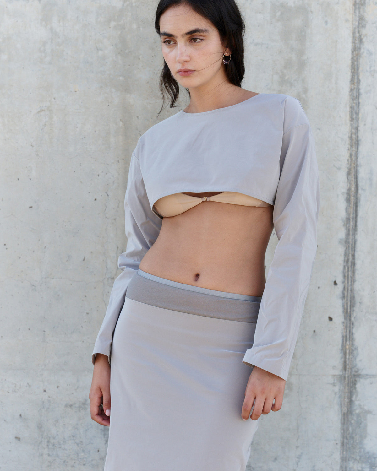 PERSONAL LANGUAGE Nylon shell top front