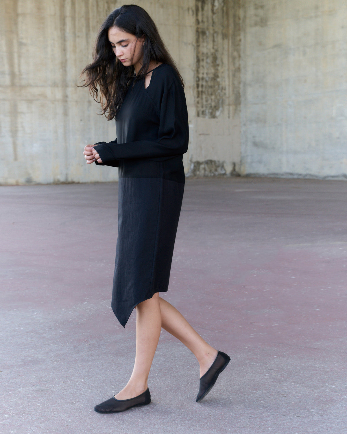 PERSONAL LANGUAGE Pulley dress Black walking