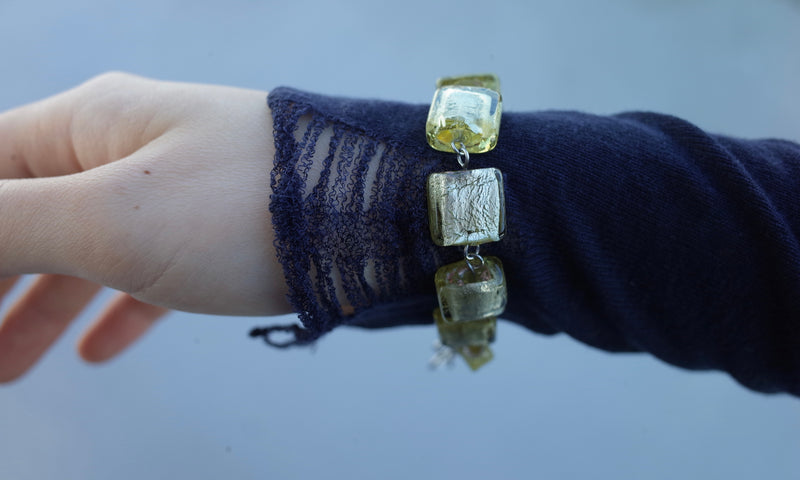 Foil Laced Crystal ✢ Olive