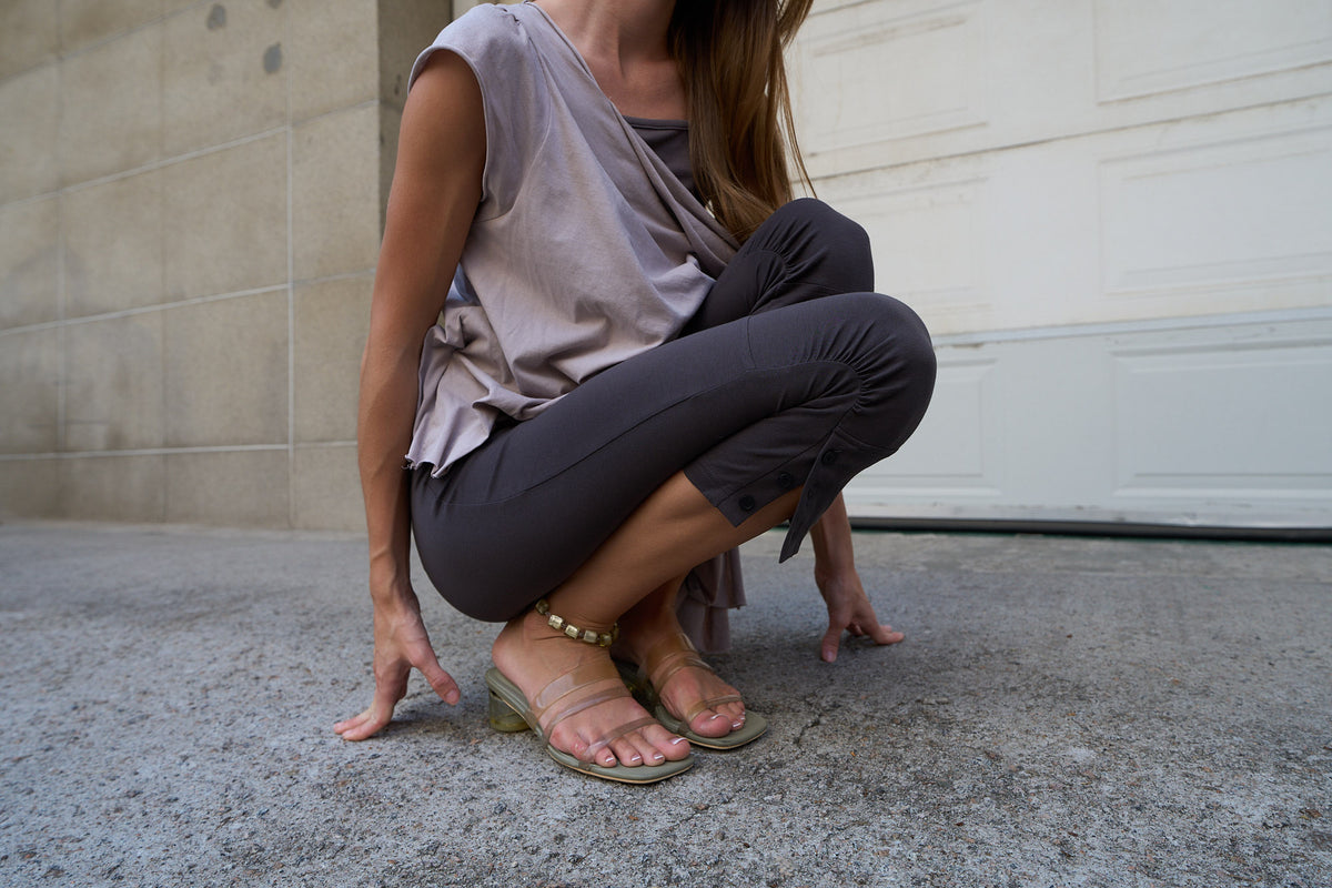sacred.t Foil Laced Crystal ✢ Olive