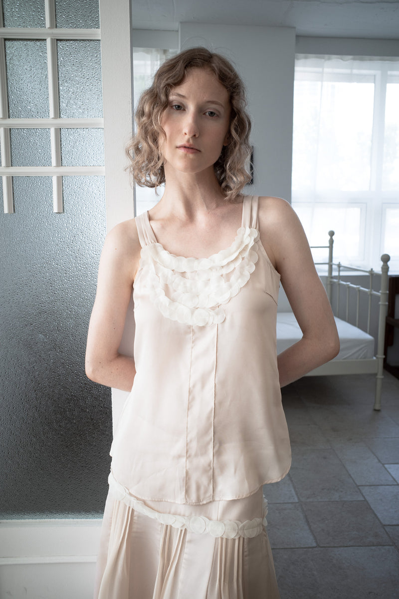 ORB APPLIQUE BLOUSE (Apricot)