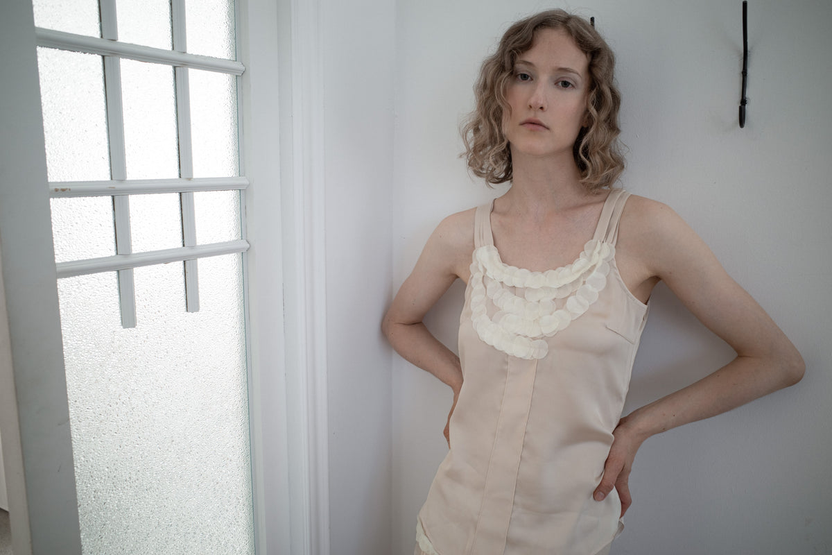SANKOFA PUELLA ORB APPLIQUE BLOUSE — Apricot