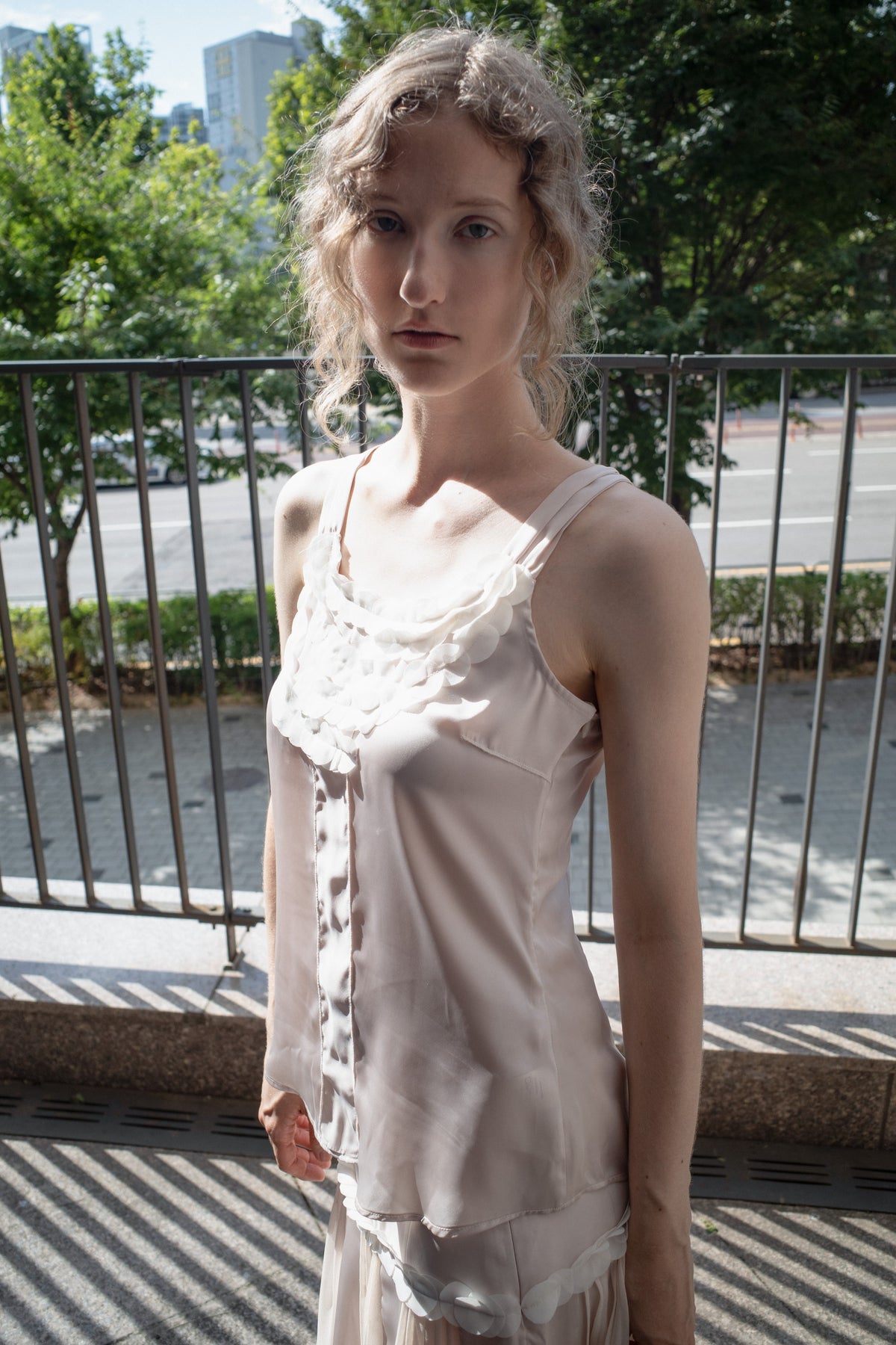 SANKOFA PUELLA ORB APPLIQUE BLOUSE — Apricot