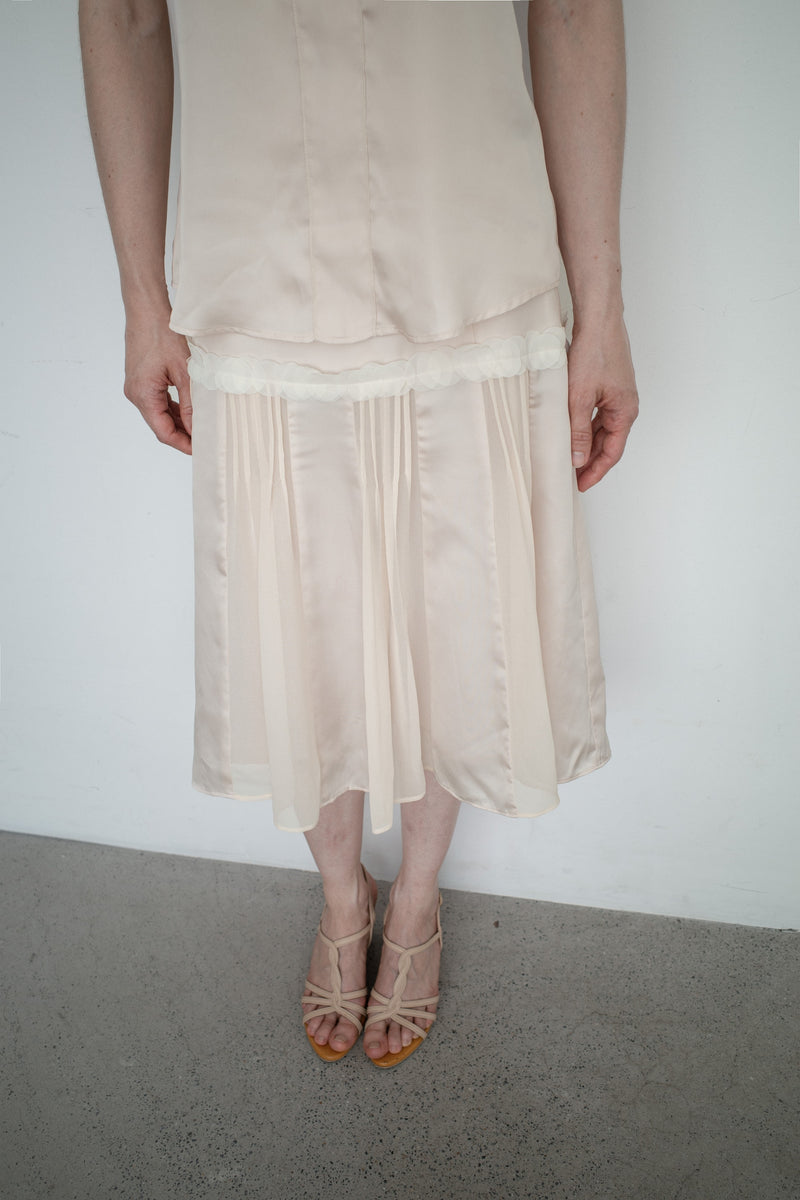 ORB APPLIQUE SKIRT (Apricot)