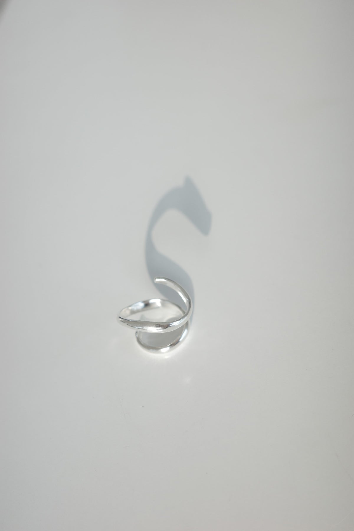 SENSE OPTIC CRETE RING — Silver