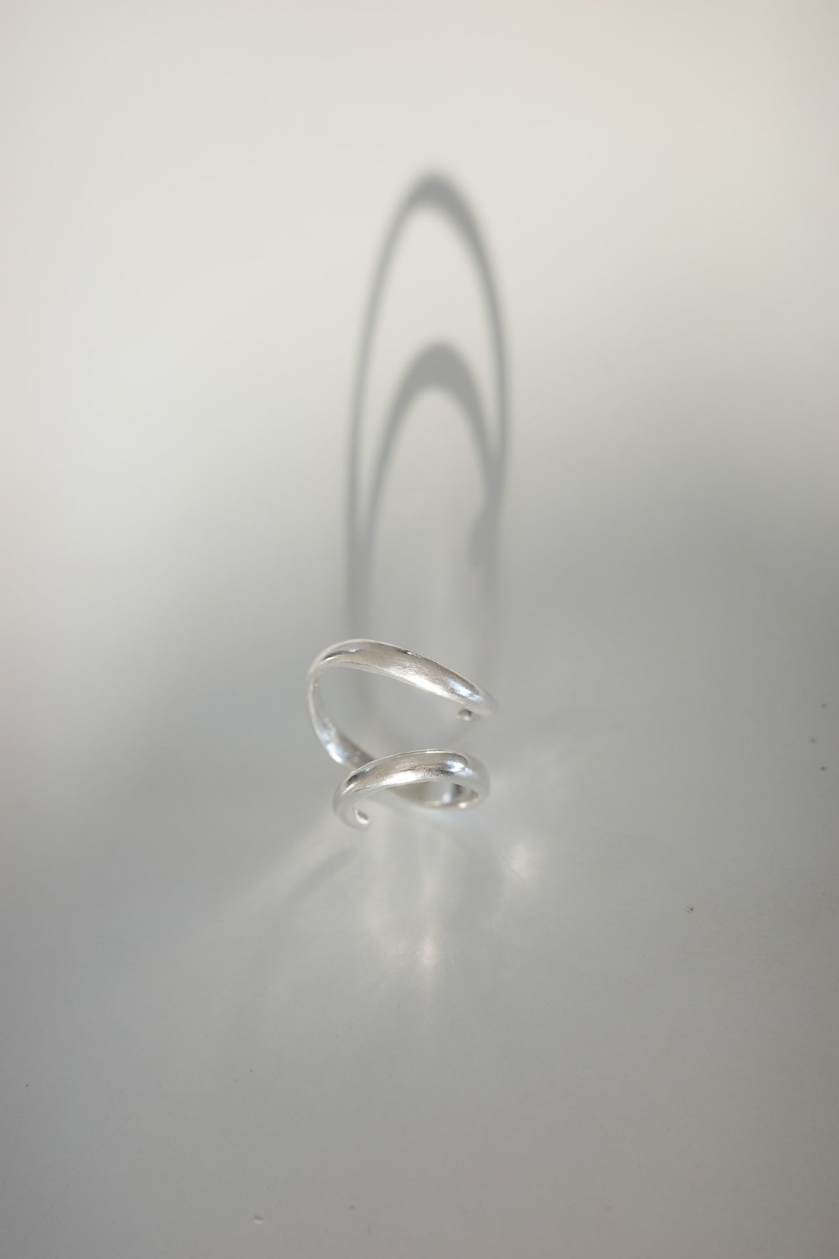 SENSE OPTIC CRETE RING — Silver