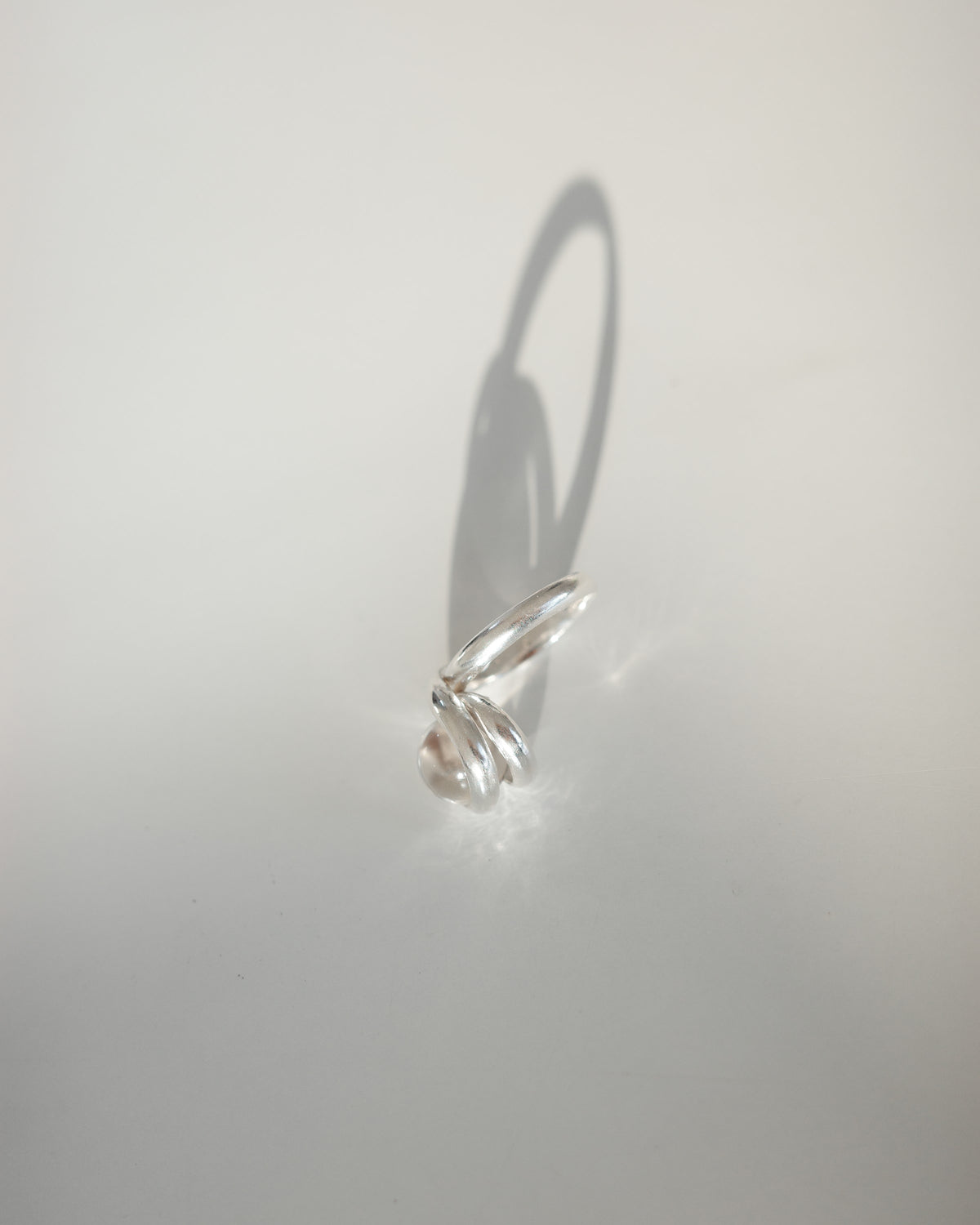 SENSE OPTIC LABYRINTH RING — Silver