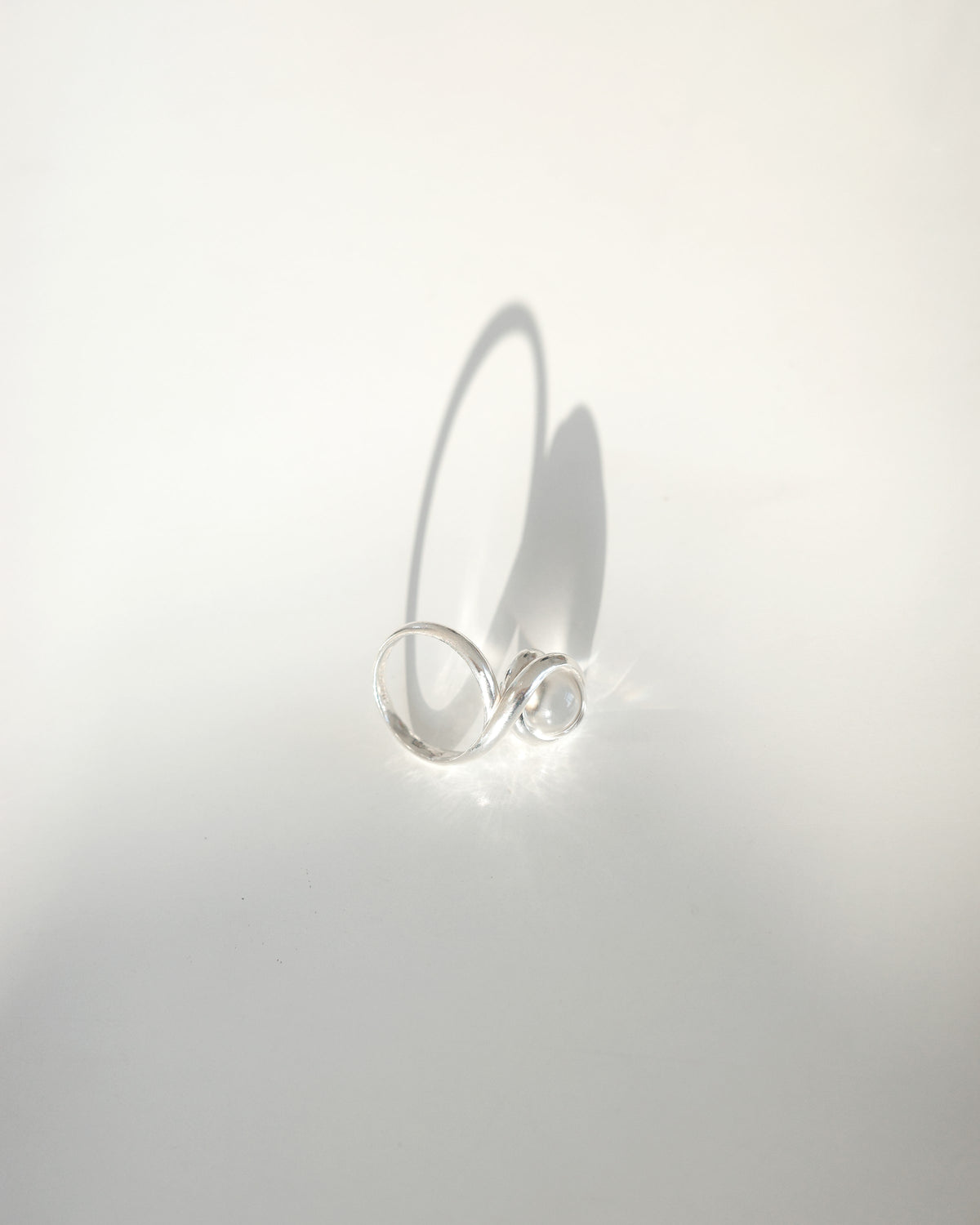 SENSE OPTIC LABYRINTH RING — Silver
